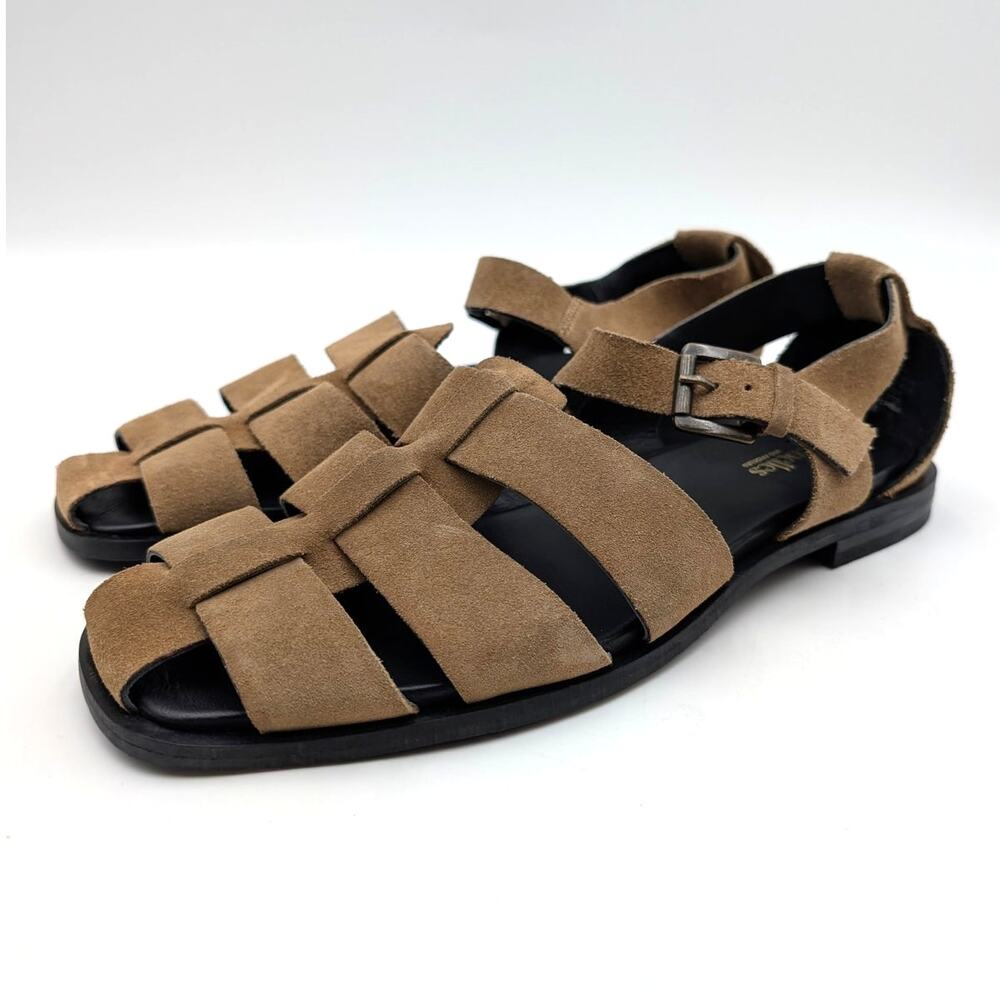 Seychelles The Blues Fisherman Sandals Buckle Strap Women's Tan Size US10 EU40.5